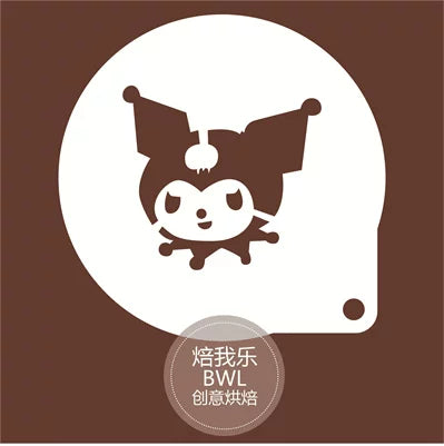 HelloKitty Sanrio Kurome Darçınlı İt Melodiya Pişirmə Kalıbı Qəhvə Latte Art Qəlibi