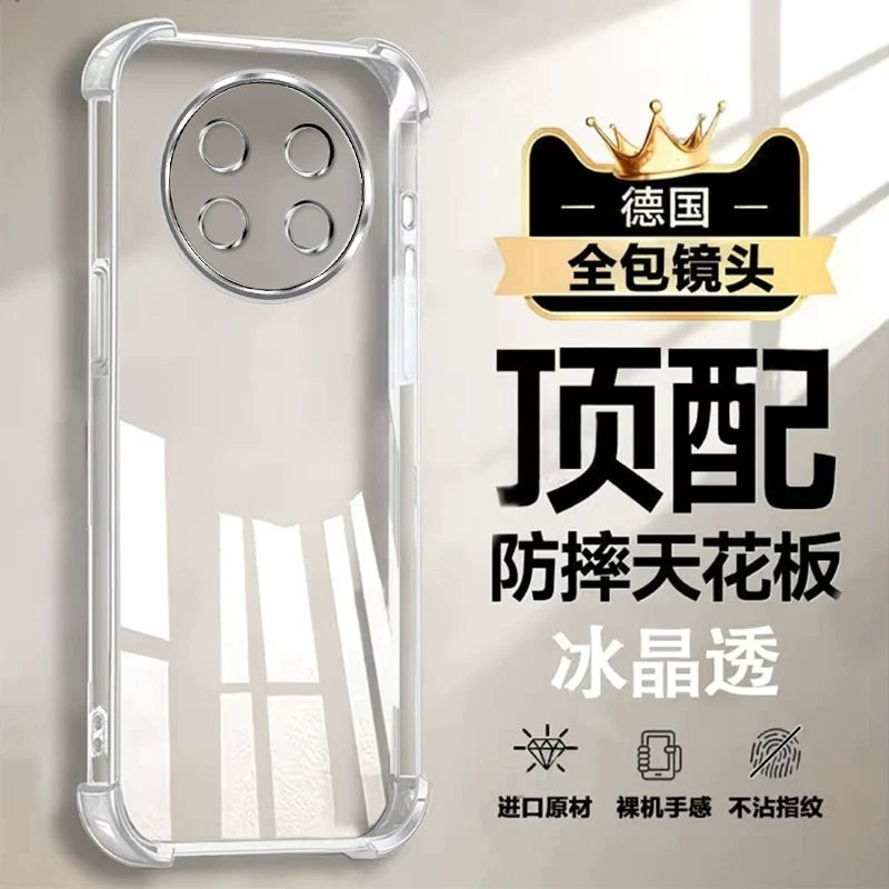 Obyektiv filmi ilə Huawei Enjoy 90 Pro Max mobil telefon qutusu üçün uyğundur, şəffaf Enjoy 90 Plus yeni Enjoy 90 düşməyə qarşı qoruyucu örtük CHZ-AL00 hər şey daxil Ninety Pro qabıq kişi maks qadın