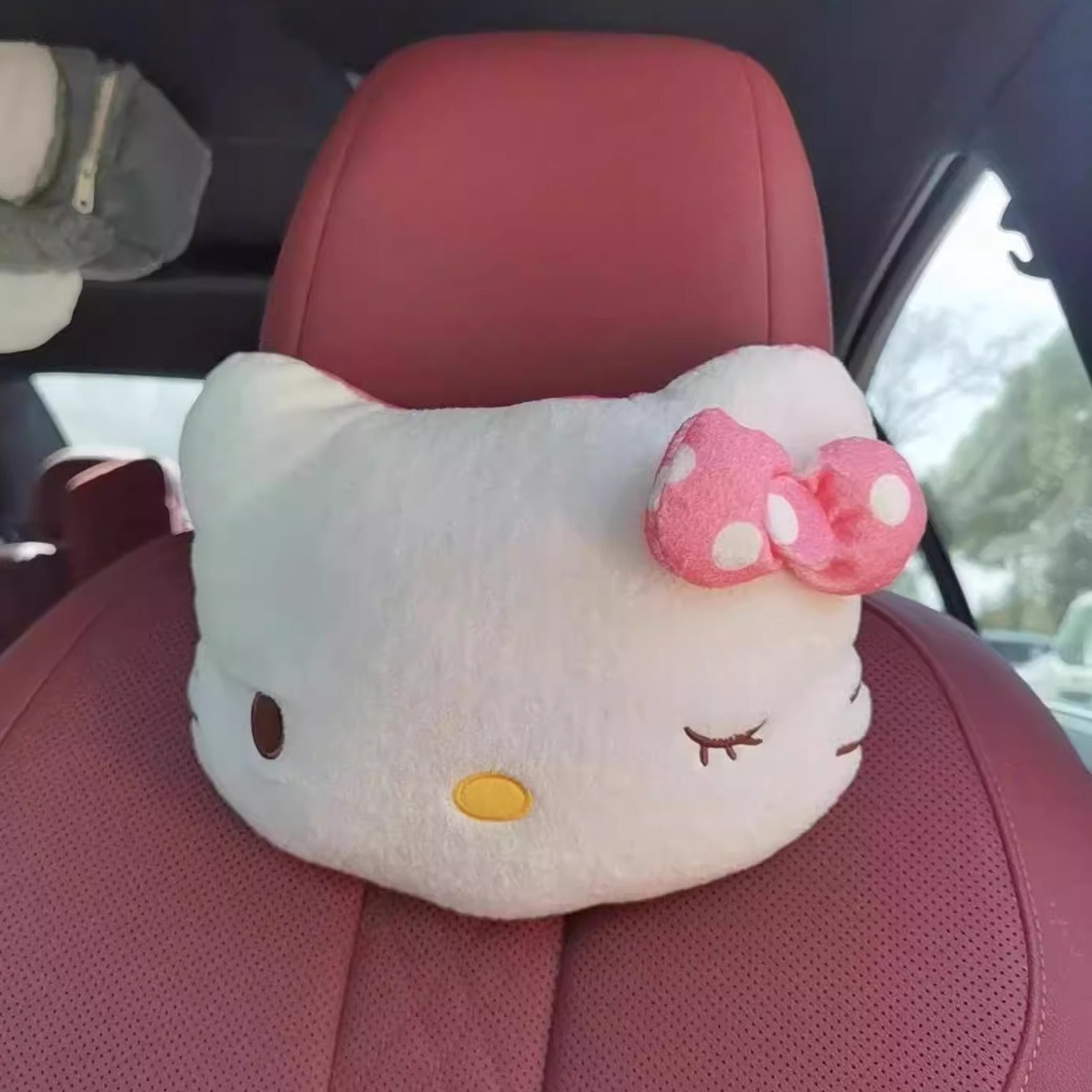 Sevimli Karikatura Kitty Pişik Avtomobil Başlığı Boyun Yastığı Bütün İl Boyu Avtomobil Yastığı Yastığı Boyun Yastığı Avtomobil Dekorasiyası