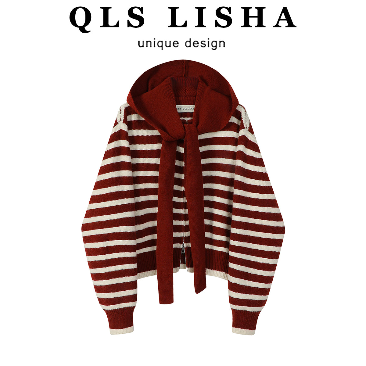 Chola Lisa'nın Yeni İl Geyimi: Qadınlar üçün Qəşəng və Rahat Qırmızı Sviter, Yeni Payız/Qış Stili