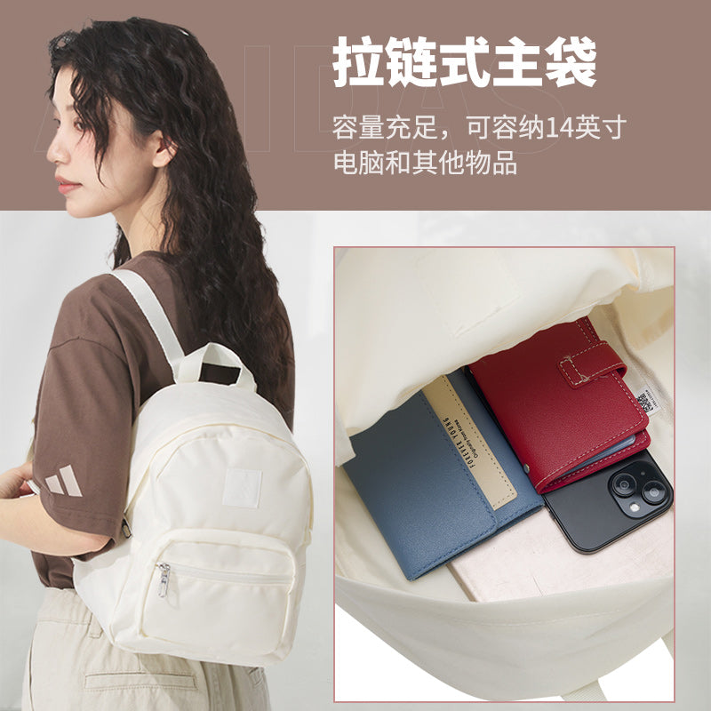 Adidas Women's Small Waist Bag, New Autumn Model, White School Bag, Daily Waist Bag, Sports Bag KE4017