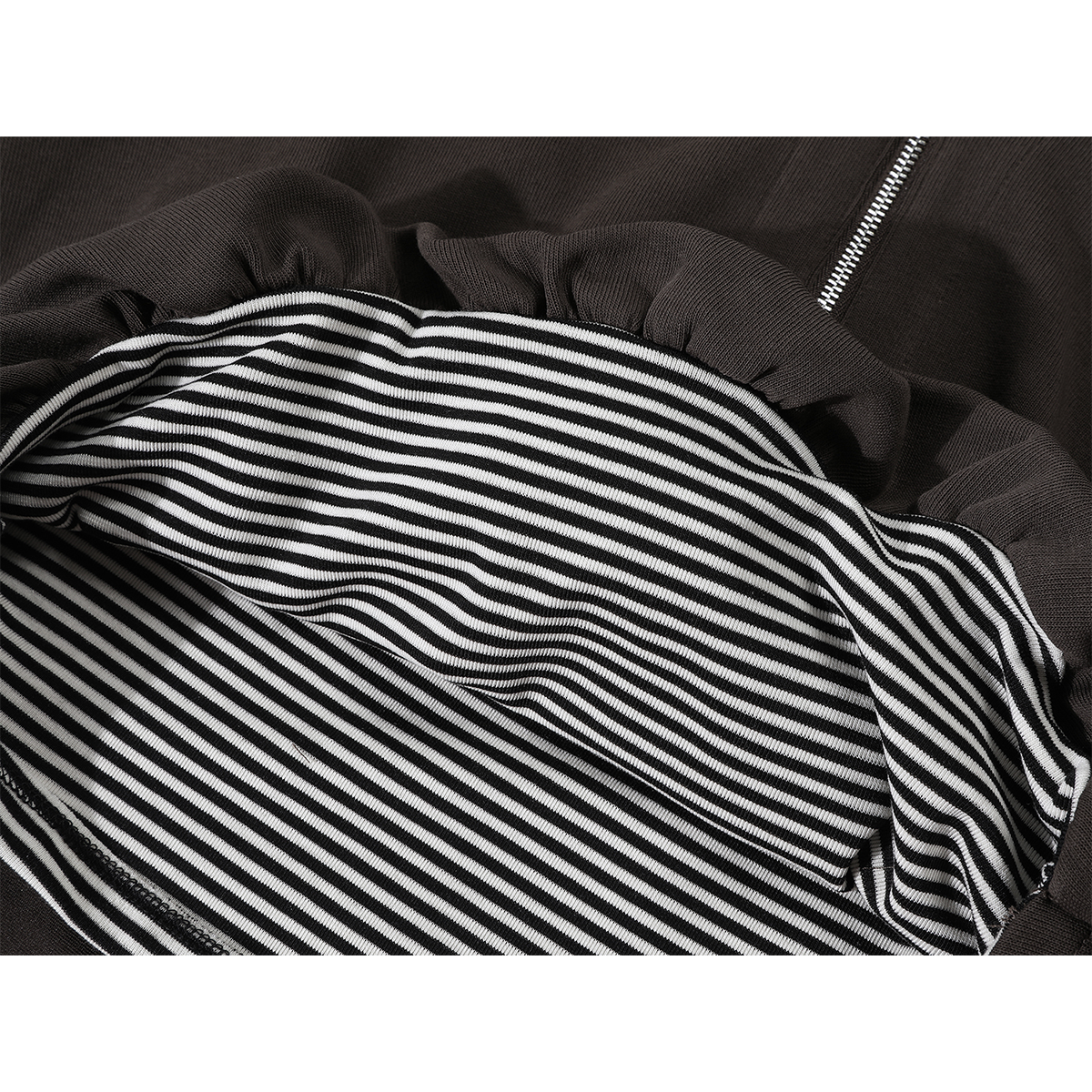 Cholisa-nın özünəməxsus və şık Koreya üslubunda cazibədar qız topu, yamaqlı asma zolaqlı saxta iki hissəli erkən payız uzunqol sviter