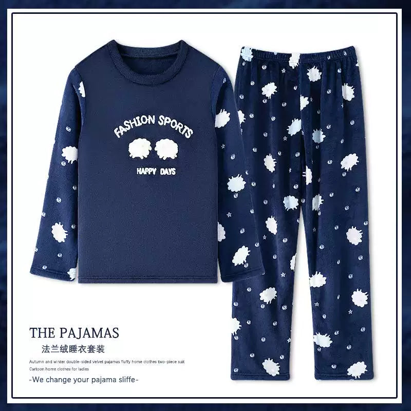 cütlük pijama dəsti qış qadın kişilər pijama ev geyimləri pijama