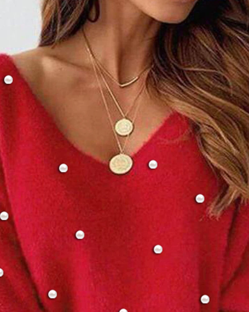 Qadınlar üçün təsadüfi boş inci muncuqlu don