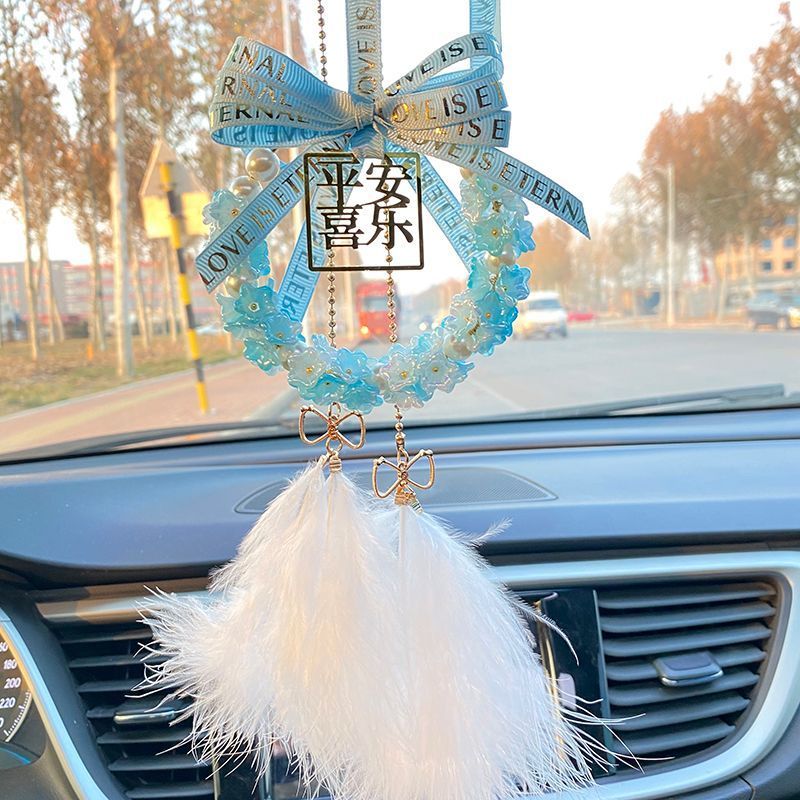 2025 Yeni Avtomobil Asqıları İnternet Məşhur Avtomobil Arxa Görünüş Güzgüsü Asma Qadın Avtomobili Yüksək səviyyəli Kulonlar Ornamenti Safe Joy