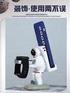 Astronavt mövzulu telefon tutacağı, televizor/iPad/planşet dayağı, masaüstü üçün tənbəllik dəstəyi, yaradıcı bəzək, astronavt hədiyyəsi.