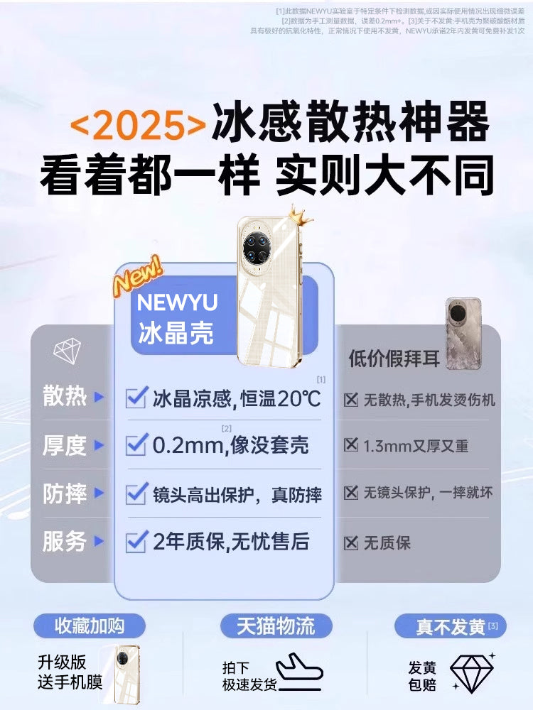 newyu Huawei nova15 cib telefonu üçün uyğundur, yeni Nova15ultra şəffaf qoruyucu örtük, nova14pro yıxılmağa qarşı silikon 16 lens hər şey daxil olmaqla qadınlar və kişilər üçün 13pro ultra nazik qabaqcıl yumşaq qabıq