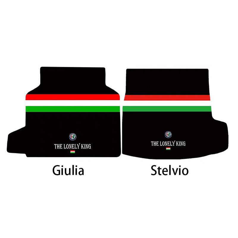 Alfa Romeo Giulia modified trunk floor, Juliet Stelvio four-leaf clover trunk floor