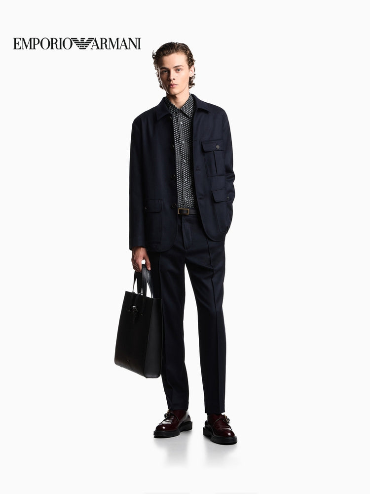 EMPORIO ARMANI/Armani Payız/Qış Yeni Kişi Naxışlı Lüks Kostyum Rəsmi