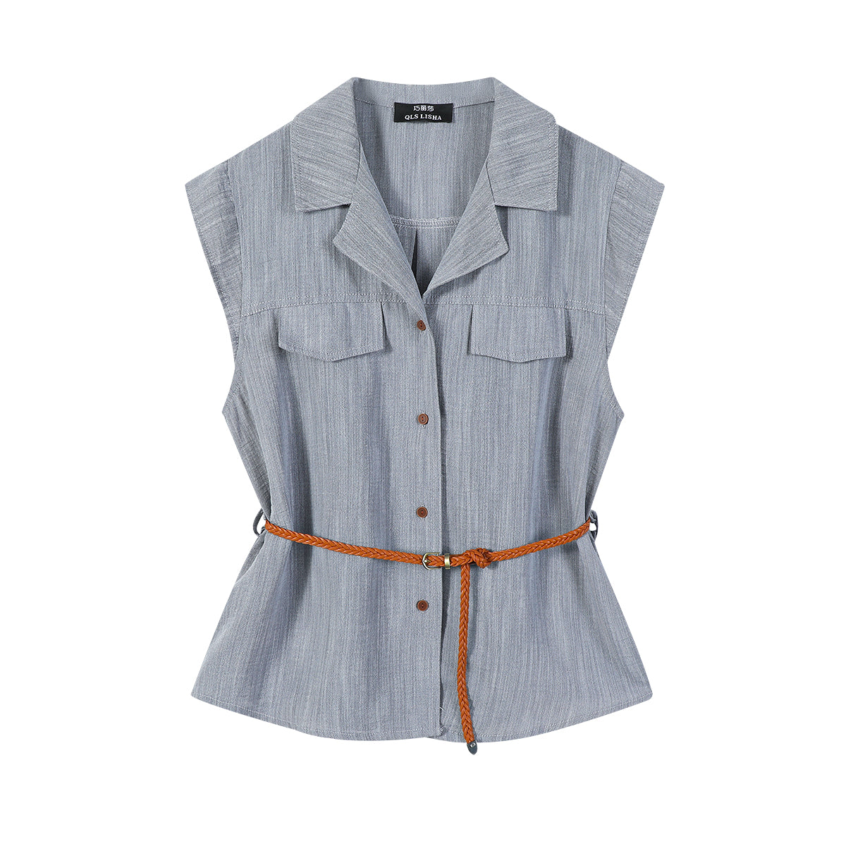 Cholisa Zərif İncə Formalı Qadın Köynəyi 2025 Yeni Stil, Yüksək Səviyyəli Fransız Qəşəng Görünüşü ilə Dəbli Qolsuz Top