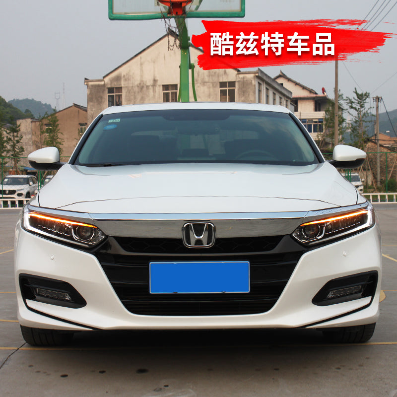 Ardıcıl dönüş siqnalları ilə təchiz olunmuş 2018-2022 Honda Accord 10-cu nəsil təkmilləşdirilmiş LED bi-ksenon proyektor fara dəsti üçün uyğundur.