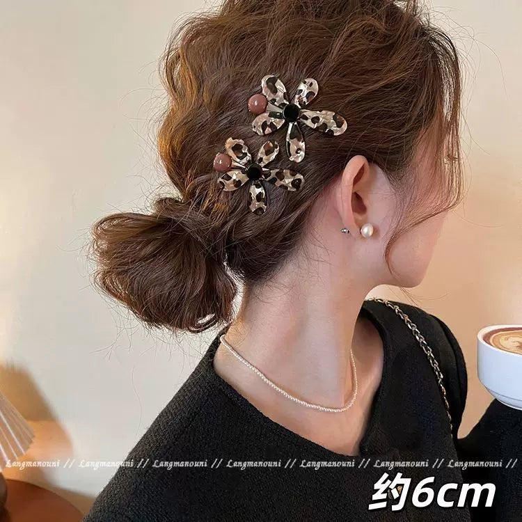 Atmosfer ~ Gül saç sancaqları kolleksiyası, yan kliplər, bir sözdən ibarət qırıq saç tokası, yeni sevimli baş geyimləri, şirin saç sancaqları