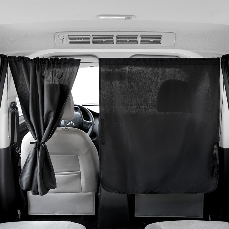 Car interior partition curtains for the front and back rows, car sunshade curtains for babies and privacy curtains for vans.