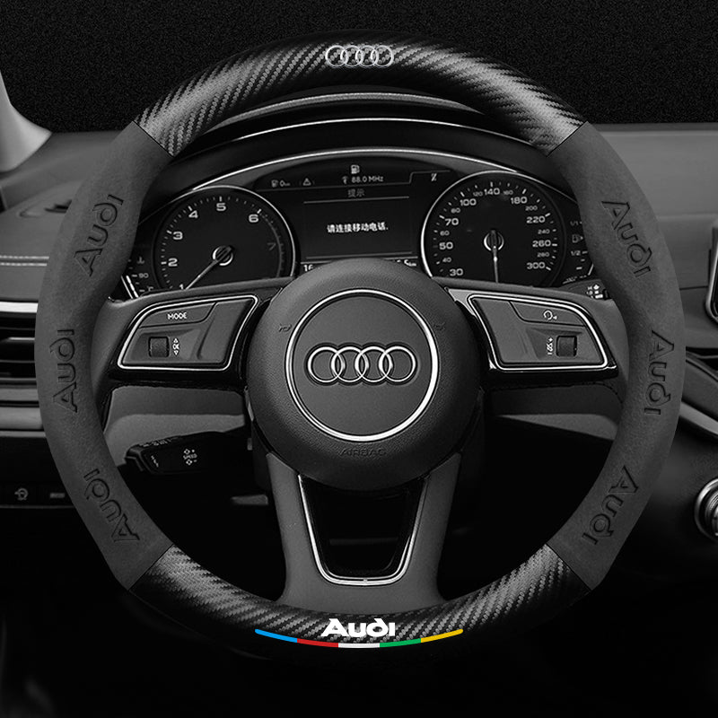 Audi avtomobil sükan örtüyü A4L A6L A3 Q2L Q5L Q3/7 A5/7 ultra nazik nəfəs alan orijinal dəri sükan örtüyü