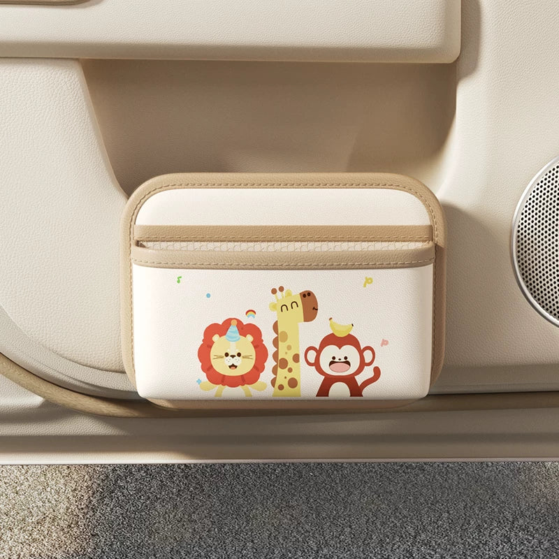 Multifunctional car door storage box, car phone holder, practical car storage bag, car interior decoration