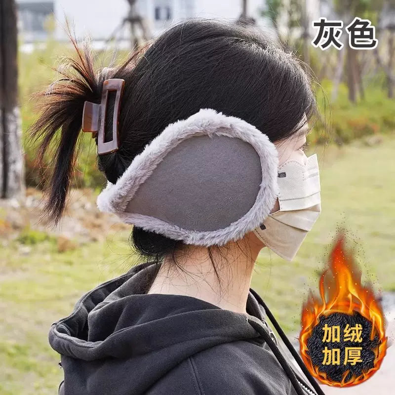 İsti qulaqcıqlar/qulaq örtükləri, qış qulaq qoruyucuları, qatlanan yumşaq, şaxtaya davamlı, şirin, qış üçün qalınlaşdırılmış qulaqcıqlar.