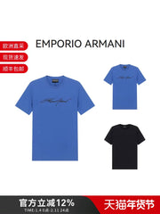 Emporio Armani Kişilər üçün Pambıqlı Qısa Qollu Köynək 3K1TL6 1JULZ