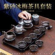 Zisha Kung Fu çay dəsti ev qonaq otağı yüngül lüks çay dəsti ofis qəbulu Çin çaydanı çay fincanı