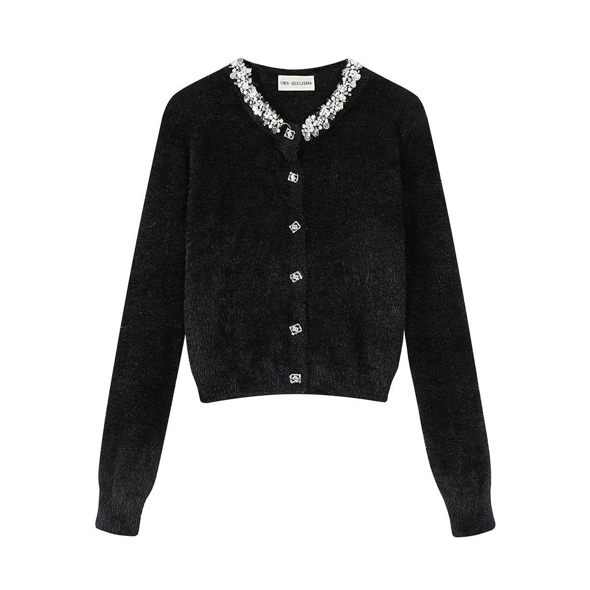 Cholisa Koreya üslubunda yüksək keyfiyyətli yumşaq və rahat qadınlar üçün toxunma sviter, payız və qış, super şık hırka top