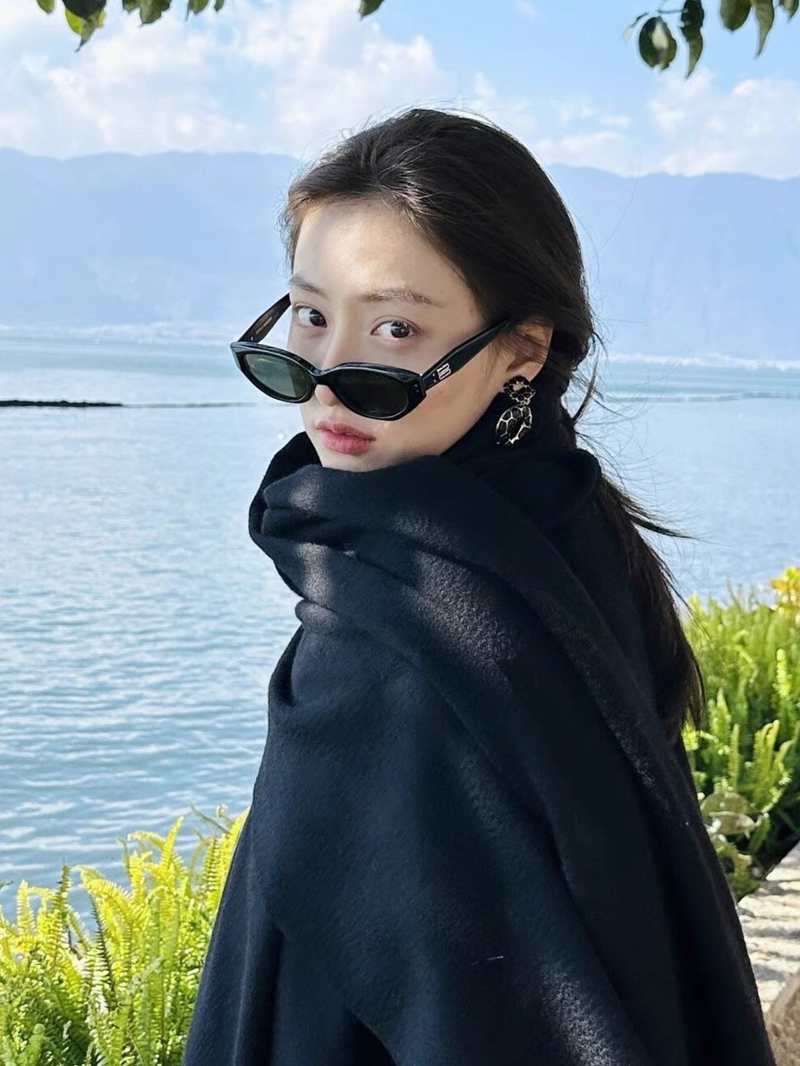 Dayuan's Sunny Jennie eyni stil gm günəş eynəyi qadınların UV əleyhinə günəşdən qoruyucu pişik gözü yüksək səviyyəli günəş eynəyi