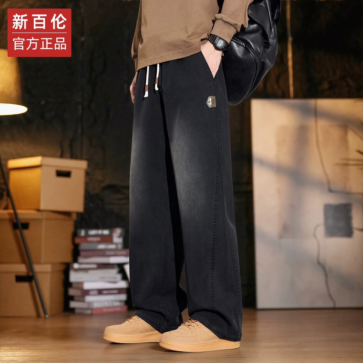 New Balance Men's Casual Pants, Autumn Fashion Loose Straight Leg Skinny Wide Leg Sports Pants, 2025 Autumn/Winter New Arrival