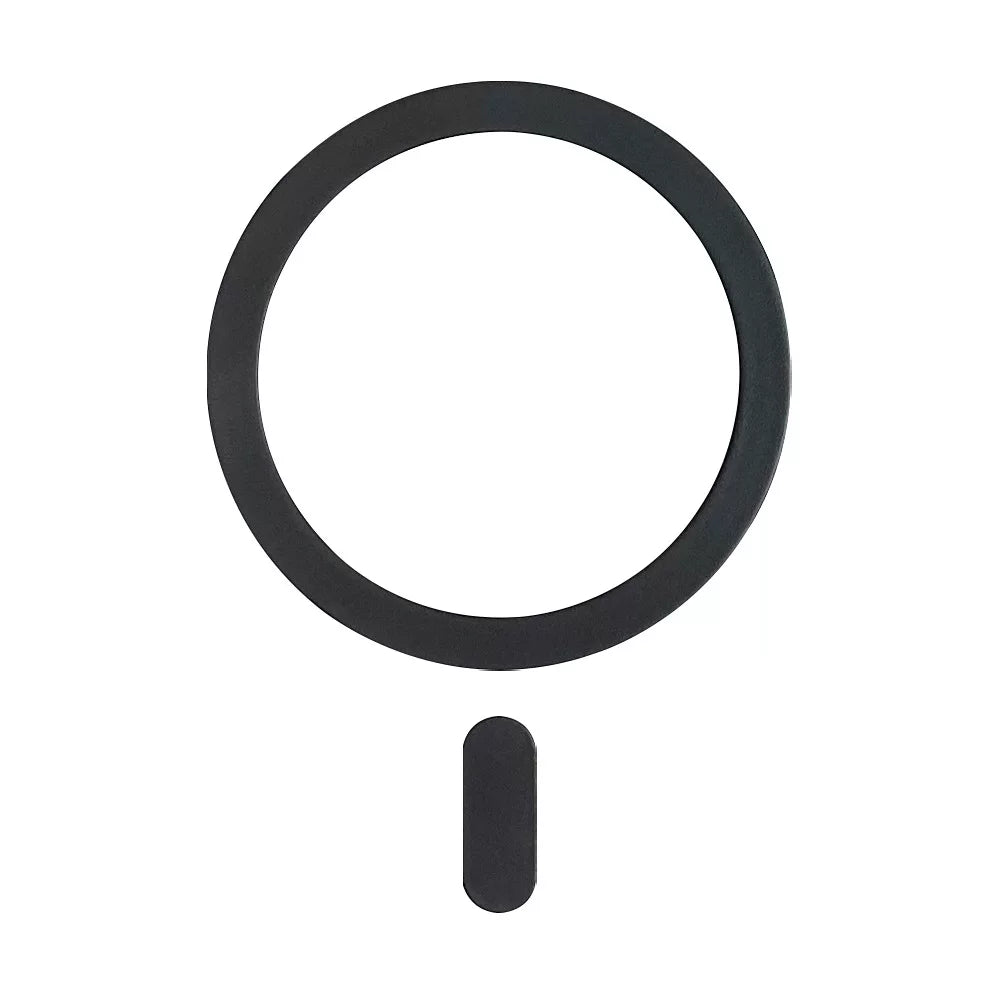 Maqnit halqası, maqnit bərkidicisi, MagSafe, boyalı örtük və quyruq hissəsi olan maqnitləşdirilmiş yamaqlı simsiz qəbuledici.