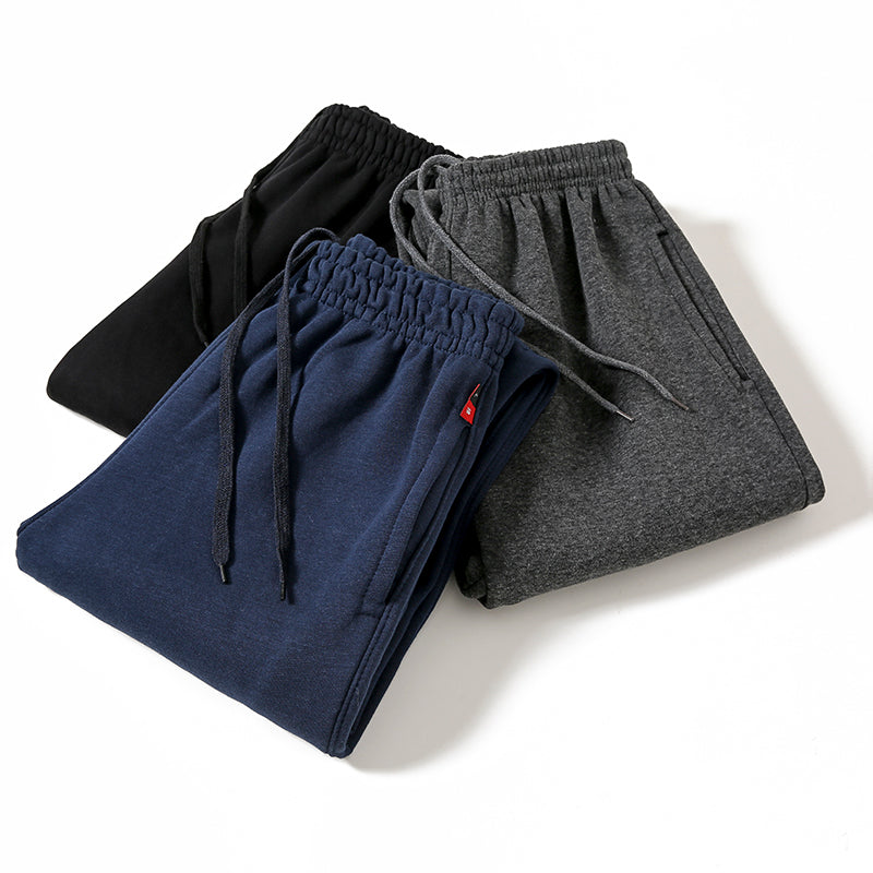 Kişi idman şalvarı, uzun pambıq şalvar, yun astarlı, nazik, yaz və payız üslubunda, gündəlik, düz ayaqlı, daralan ayaqlı, böyük ölçü.