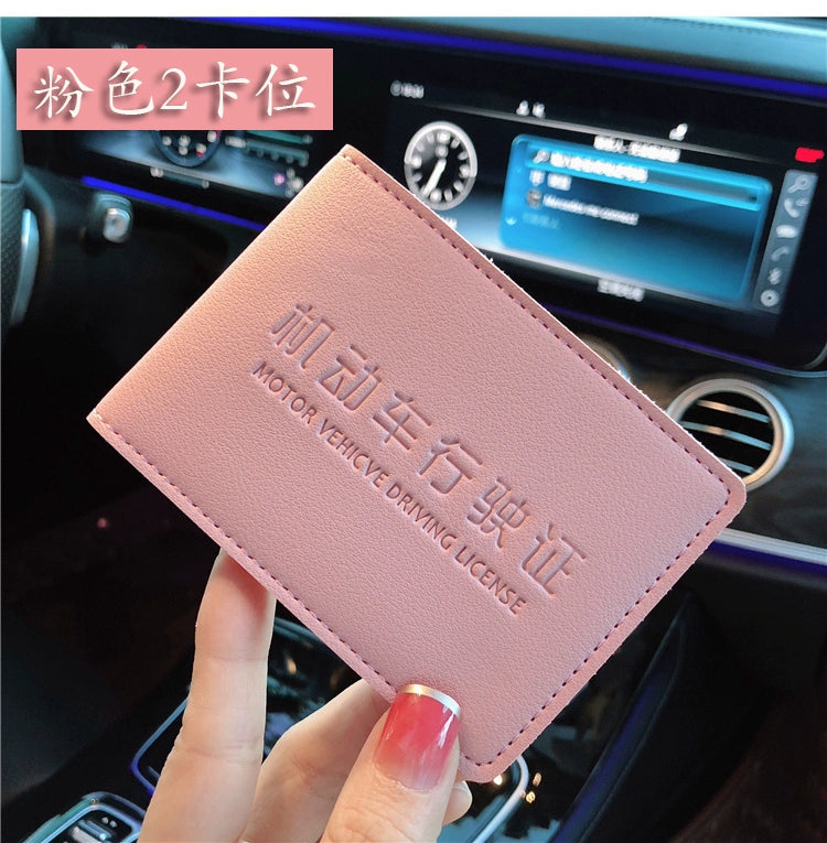 Ultra nazik sürücülük vəsiqəsi Dəri qutu Qadın Qəşəng Yaradıcı Trend Motorlu Nəqliyyat vasitəsi Sürücülük Vəsiqəsi Sürücülük Lisenziyası Qoruyucu Çanta Çox Yönlü Çanta Kişi