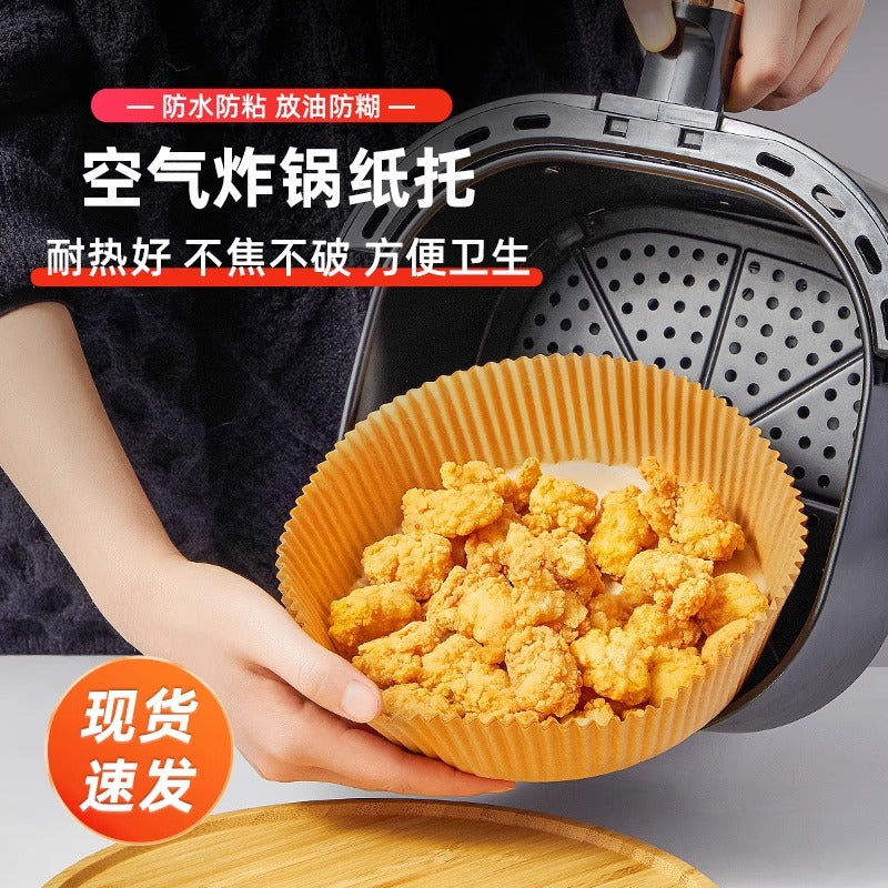 Zhanyi hava fritöz xüsusi kağız boşqab yastığı qida dərəcəli məişət yağ uducu kağız nimçəsi çörəkçilik manqal silikon kağız folqa qabı