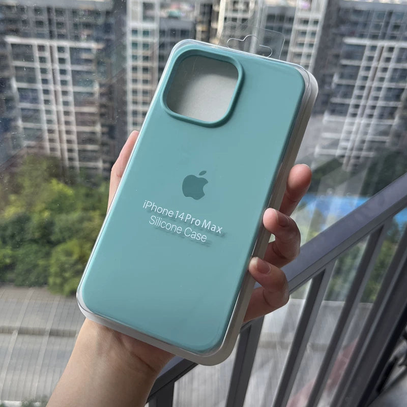 [LOGO ilə maye silikon] Xiaohongshu 17promax Apple 16pm kreativ 15pro düşməyə qarşı uyğun 14pro yumşaq 13 qoruyucu örtük 12 qadın XS İnternet məşhur qabığı və yeni üçün uyğun rəngli Xiaohongshu cib telefonu qutusu