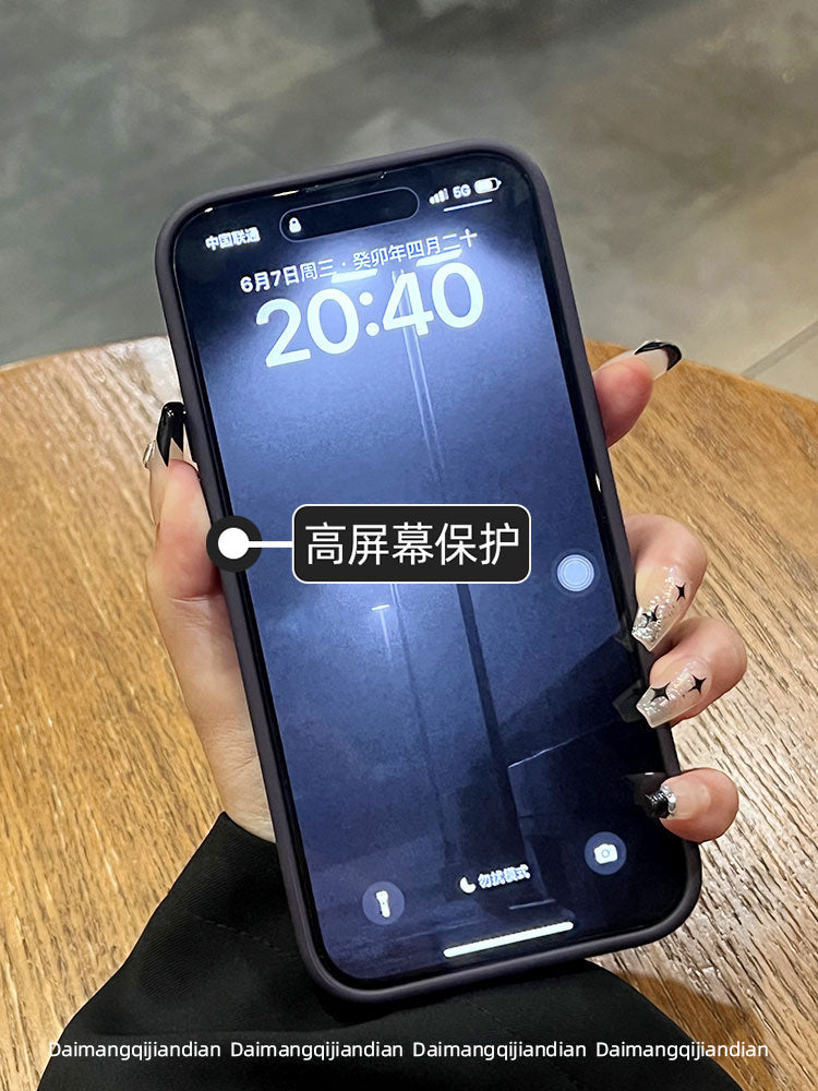 Qabaqcıl metal lens 17air iphone15 üçün uyğundur yeni Apple 14proMax cib telefonu qutusu 13por şəffaf 12pro sadə stil p düşməyə qarşı 16 qoruyucu örtük ip kişi və qadınlar yüksək səviyyəli sens pm