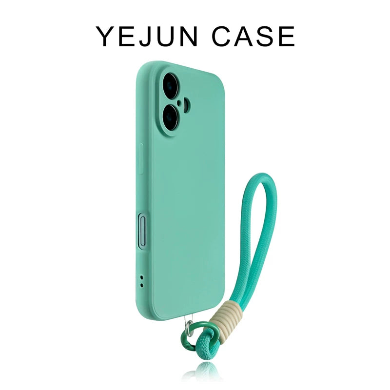 Yejun 17 Apple 16 mobil telefon qutusu üçün uyğundur Rubik kubu düz kənar maye silikon iphone16promax bərk rəngli ot bənövşəyi 15pro yüksək səviyyəli məna 14 incə dəlik hər şey daxil 13 isti model 12 yumşaq qabıq 16plus