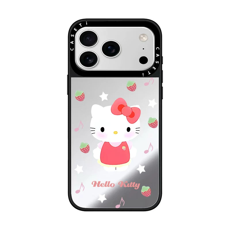 CASE Hello Kitty Hamburger Etiket Telefon Qutusu, iPhone 17 Pro Max Telefon Qutusu ilə Uyğundur 16/15/14 Plus, Trend Brend, Populyar Onlayn Məşhur Stil, Maqnit Əlavəsi