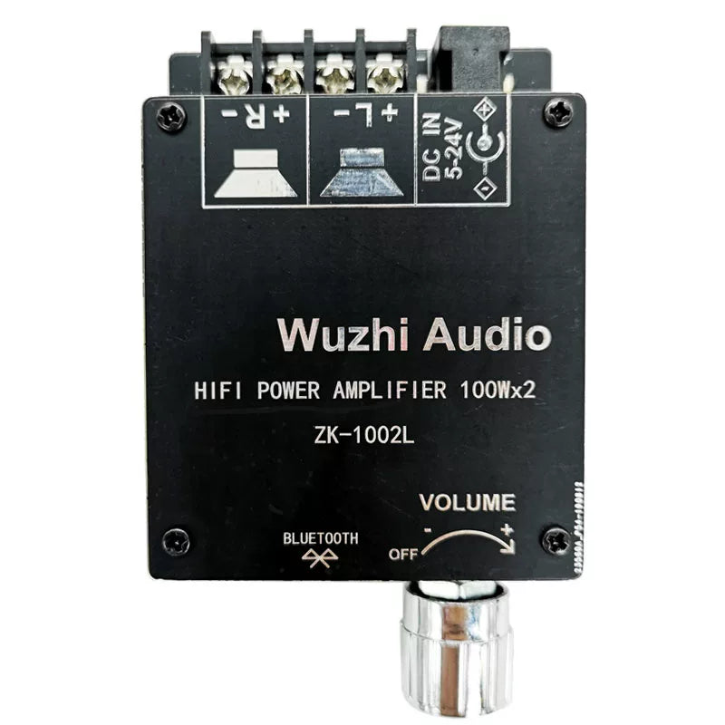 100W*2 mini versiya 50W80W yüksək güclü 5.0 Bluetooth güc gücləndirici lövhəsi, səs düyməsini tənzimləmək üçün düymə ilə 1002L