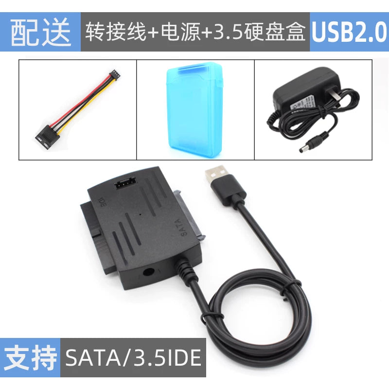 Asan sürücü kabeli SATA-dan USB-dən IDE-yə paralel port seriya portuna çevrilməsi xarici optik sürücünün sabit diskindən USB3.0 oxuyucuya