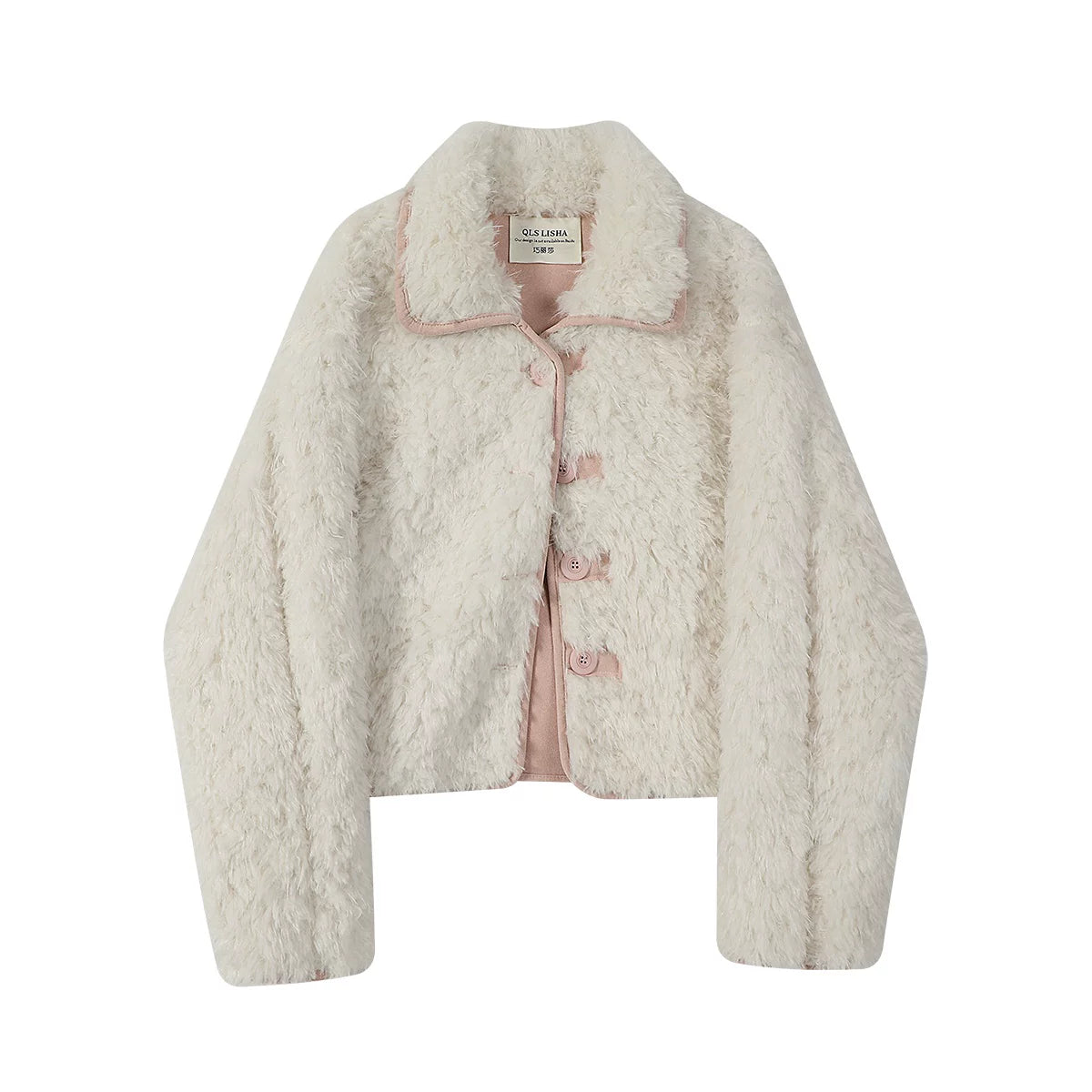 Cholisa Erkən Qış Qoyun Dərisi Quzu Yunlu Qısa Qalın Palto Qadınlar üçün İsti Satışlı Dəbli və Yüksək Səviyyəli Top