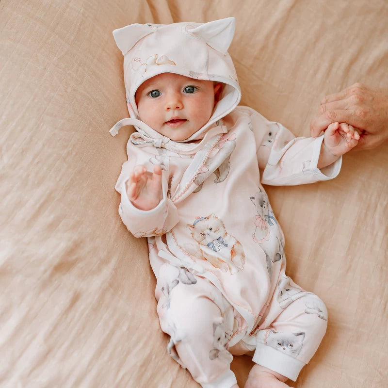 Palıd Ailəsi Təmiz Pambıq Körpə Geyimləri, Yenidoğulmuş Romperlər, Uzunqol Körpə Geyimləri, Sürünən Kostyum