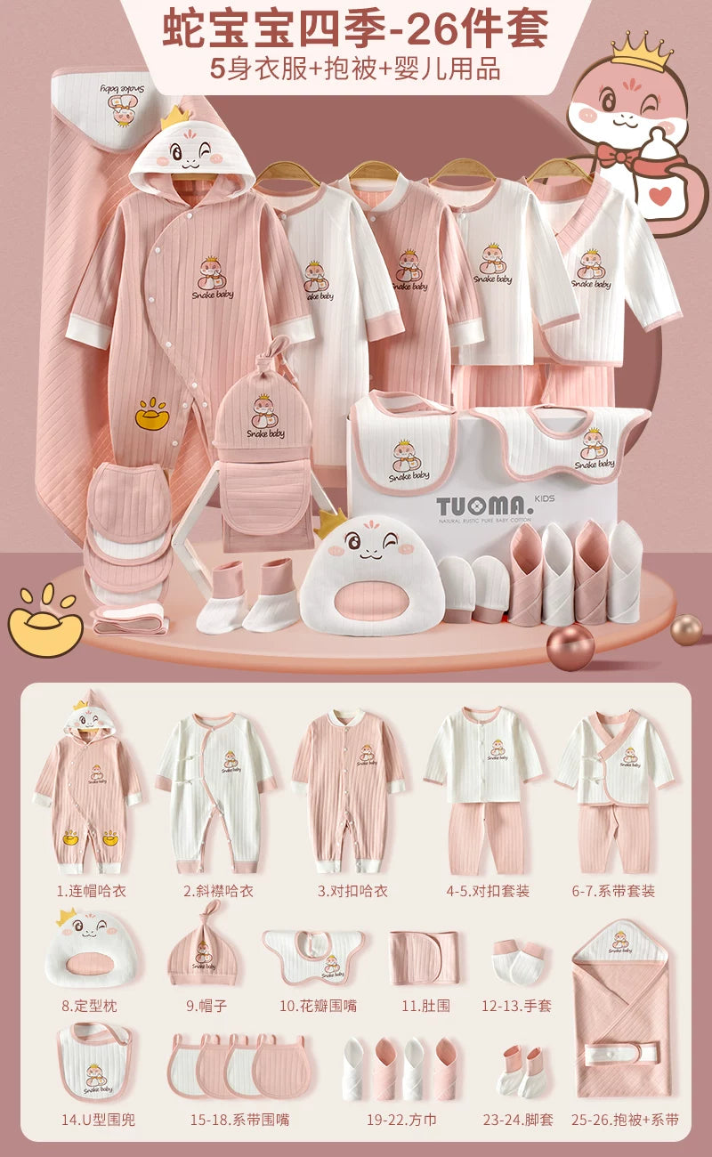 Körpə geyimləri, yeni doğulmuş körpələr üçün hədiyyə qutusu, təmiz pambıq dəsti, yeni doğulmuş körpələr üçün hədiyyələrin tam kolleksiyası, dolunay şənliyi və daha çox şey.