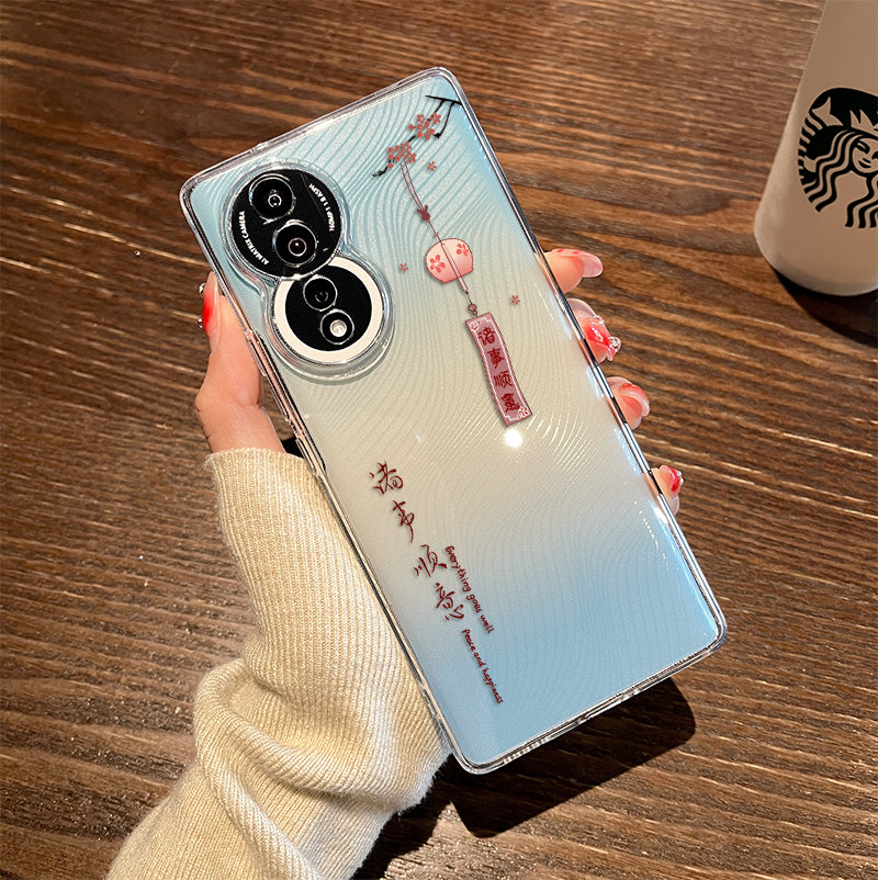 Honor 90/80 üçün uyğundur mobil telefon qutusu 70 əyri ekran 600 şəffaf 500 düz ekran versiyası GT yumşaq qabıq 400PRO dəsti 100 qabaqcıl ultra milli üslub 200 qadın yeni 300 kişi se cüt şərəf