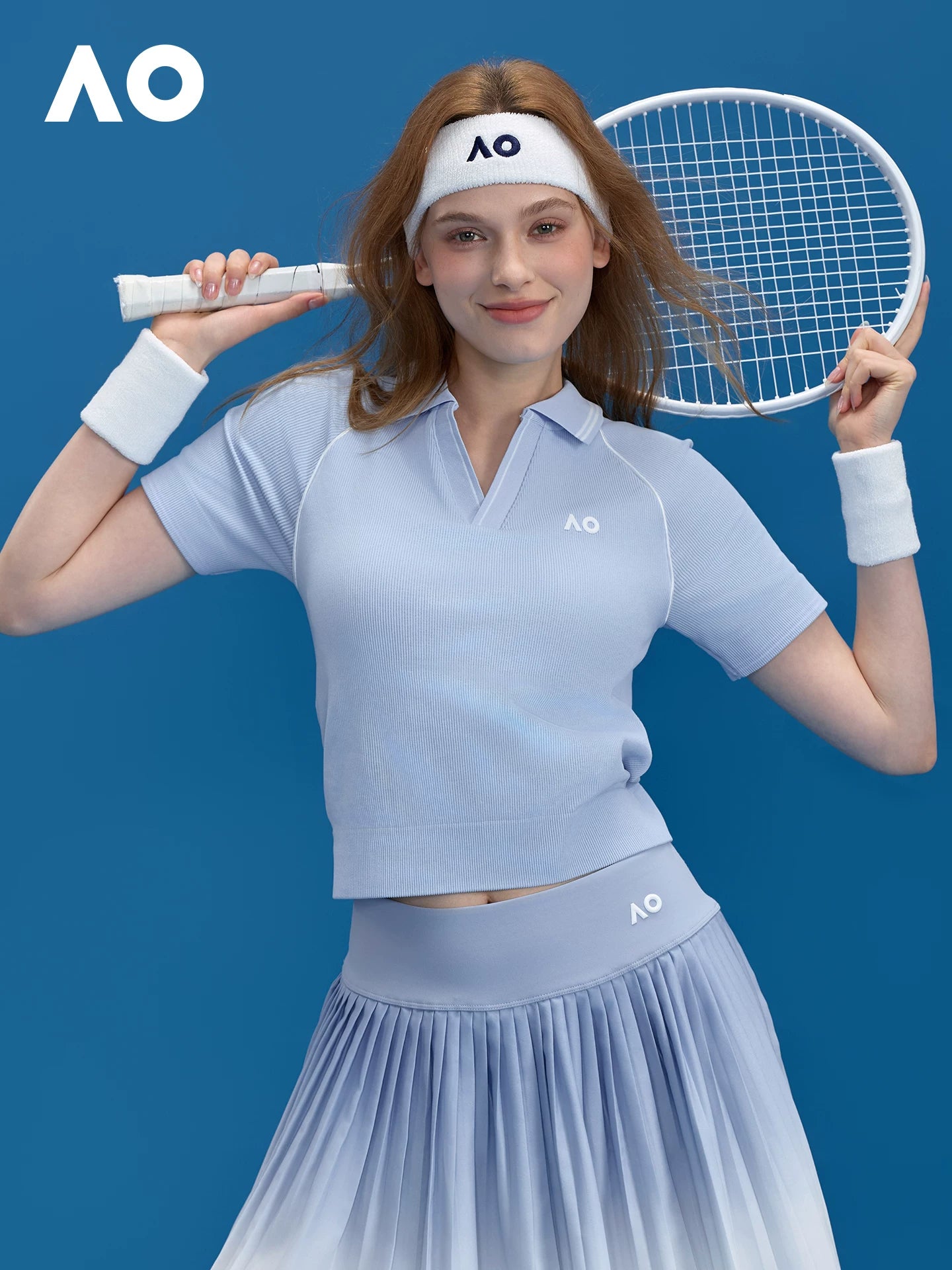AO Australian Open idman POLO köynəyi klassik bir parça toxunmuş bir fincan qısaqol qadın tennis yaxası qaçan nazik köynək