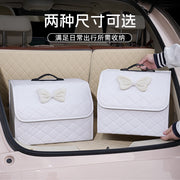 Yaradıcı dəri qatlanan avtomobil baqaj qutusu, universal avtomobil saxlama təşkilatçısı.