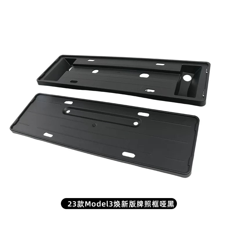 Applicable to Tesla Model 3 Y license plate frame, carbon fiber texture, Y accessories, new energy vehicle frame, license plate frame, Y modification artifact