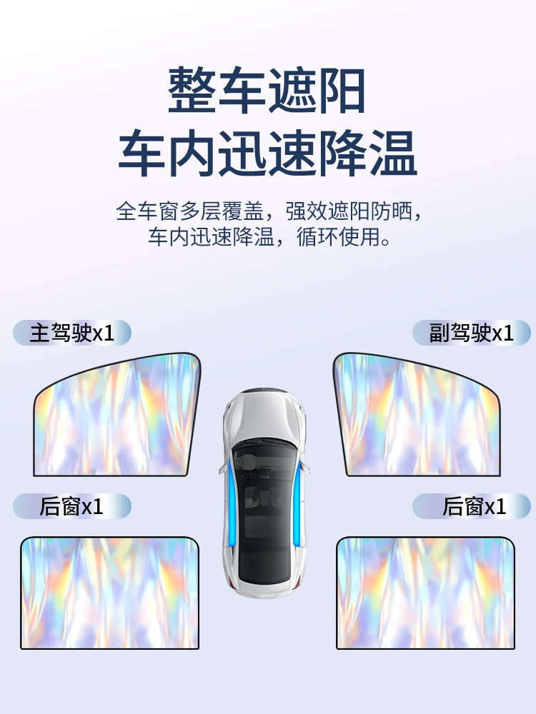 Avtomobil lazer günəşdən qoruyucu pərdə, avtomobil məxfiliyi günəşdən qoruyan istilik izolyasiyası maqnit çəkmə pərdə parça, avtomobilin daxili pəncərəsi