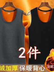 Kişilər üçün qış isti jileti, istilik verən, yun astarlı, qalınlaşdırılmış, kişi iç qatlı jilet, payız və qış üçün kişi jileti