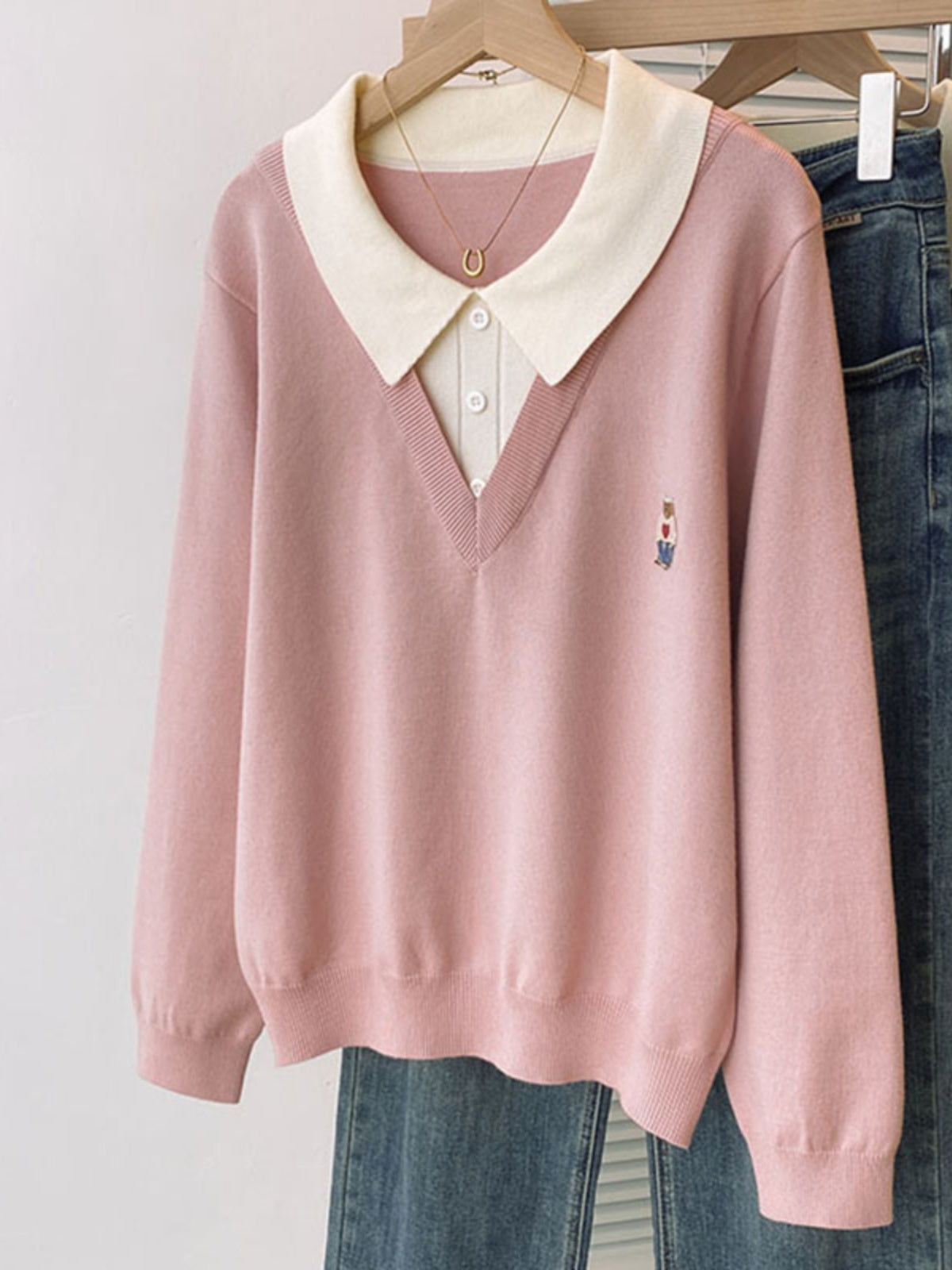 Böyük ölçülü, gənc görünüşlü, iki hissəli naxışlı toxunma sviter, qadınlar üçün payız və qış, geniş formalı, arıqladıcı və qarın nahiyəsini gizlədən alt qat.