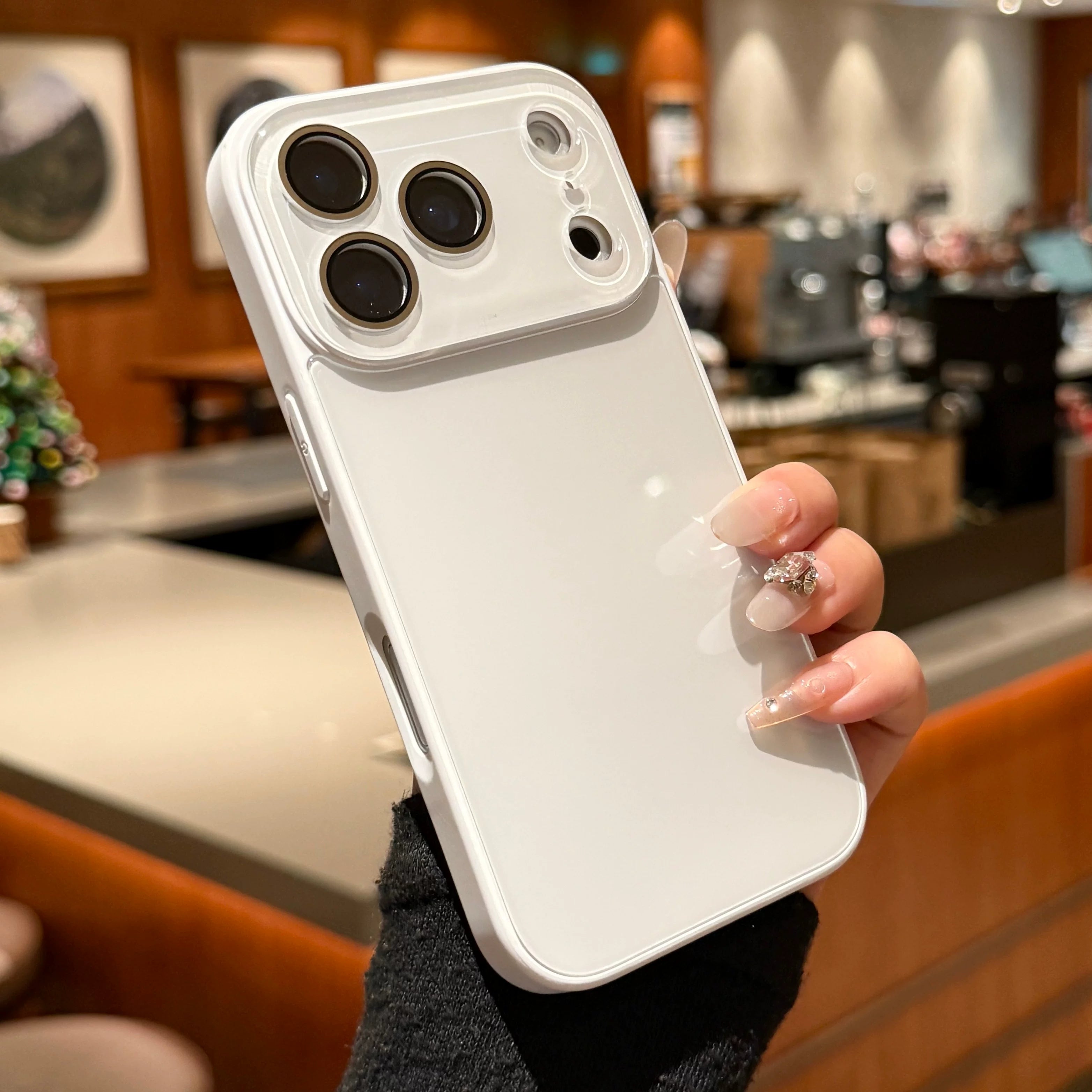 Apple 17promax mobil telefon qutusu üçün uyğundur iPhone16pro maye kristal şüşə 15plus qadın internet məşhur yeni stil 14 hər şey daxil 13 cüt 12 linza filmi 17AIR qabaqcıl anti-düşmə qoruyucu örtük