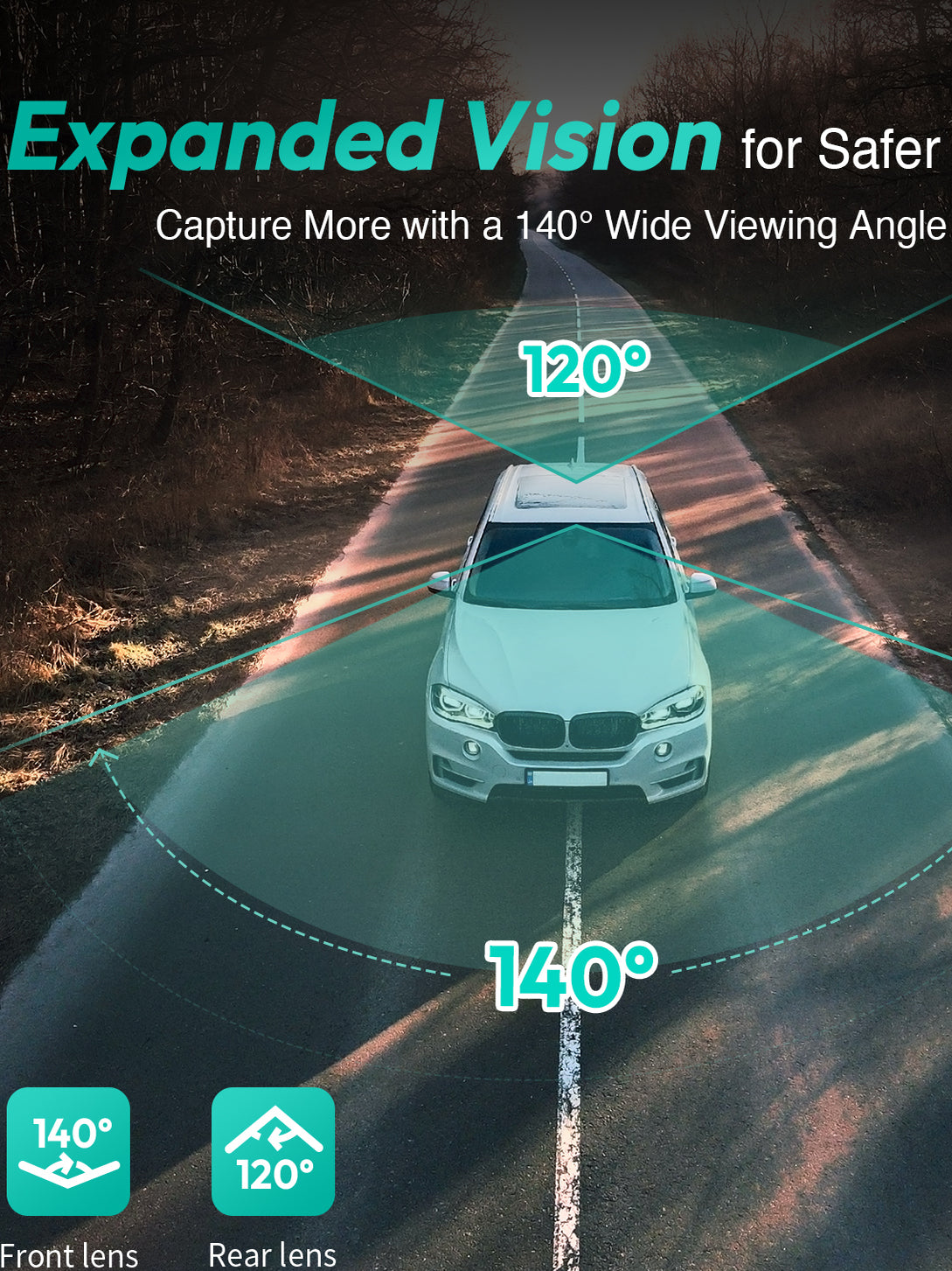 360 DVR G500H Pro-nun xarici versiyası sürücü yorğunluğu barədə xəbərdarlıq və quraşdırılmış GPS izləmə sisteminə malikdir.