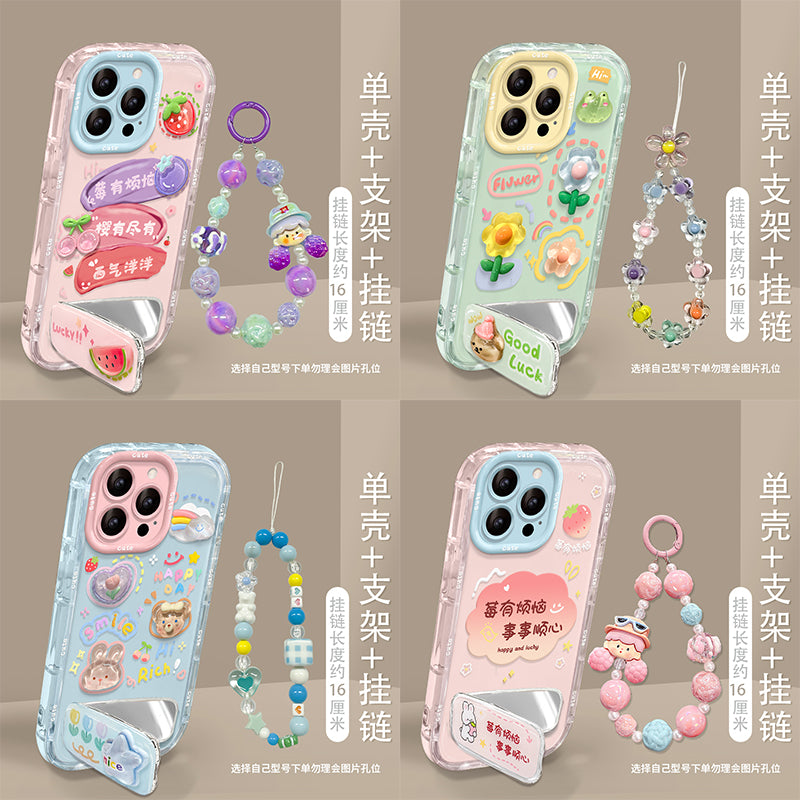 Apple 17promax mobil telefon qutusu üçün uyğundur iphone16plus yeni 13 Spongebob Huawei mate60 braketi pura80/70 şöhrət 400 Xiaomi 17 asma zəncir k80 qadın reno14