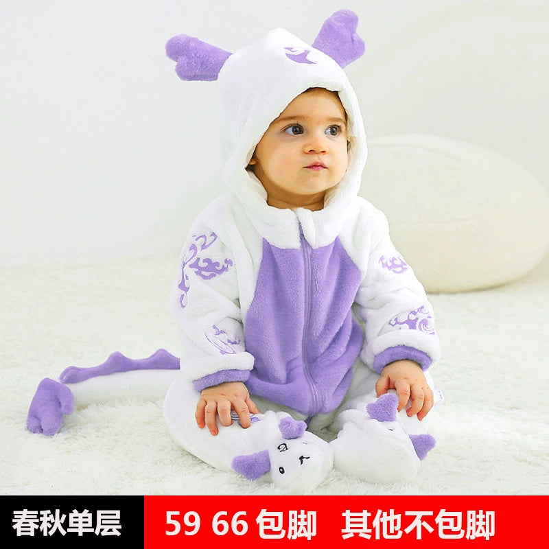 Körpə Yaz və Payız Topdan Dəsti, Dinozavr Pijamaları, Payız və Qış Körpə Romperləri, Super Şirin və Sevimli Geyimlər