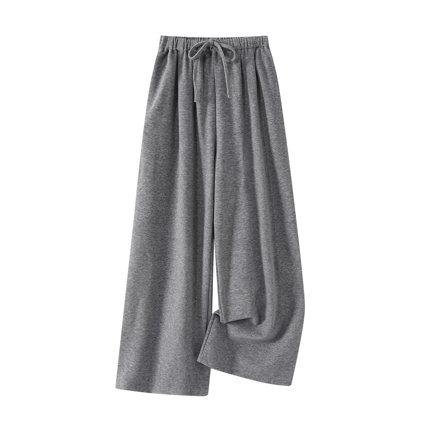 Chorlisa Qadınlar üçün Yüksək Belli Geniş Ayaqlı Şalvar, Payız və Qış, Boş Forma, Sevgililər Üçün, Rahat Gündəlik Şalvar, Çoxfunksiyalı Düz Ayaqlı Amerika Üslublu İdman Şalvarı